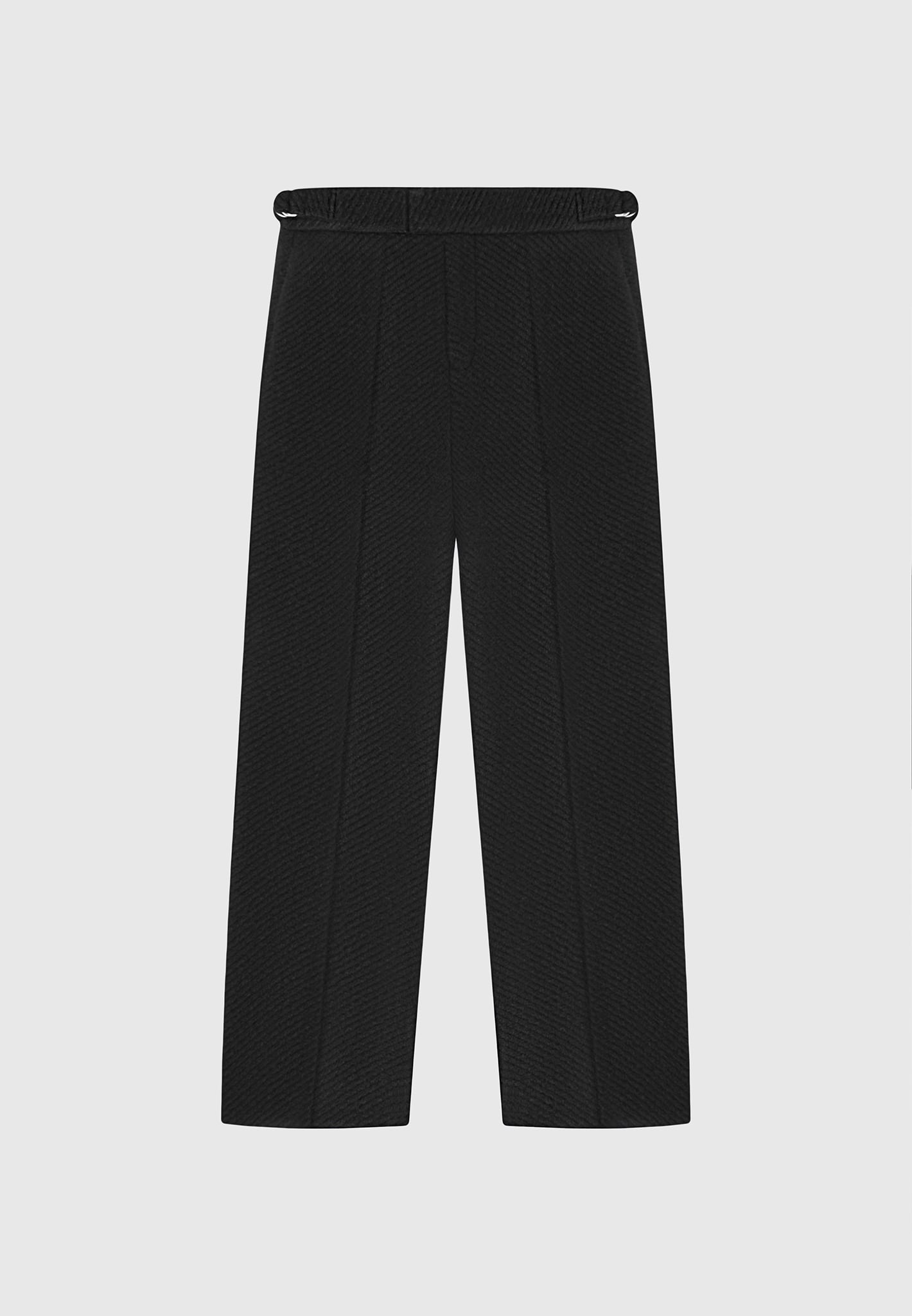 Pantalon en laine sur mesure - noir