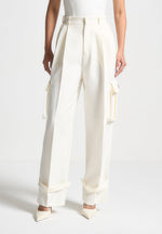 tailored-pleated-cargo-trousers-cream