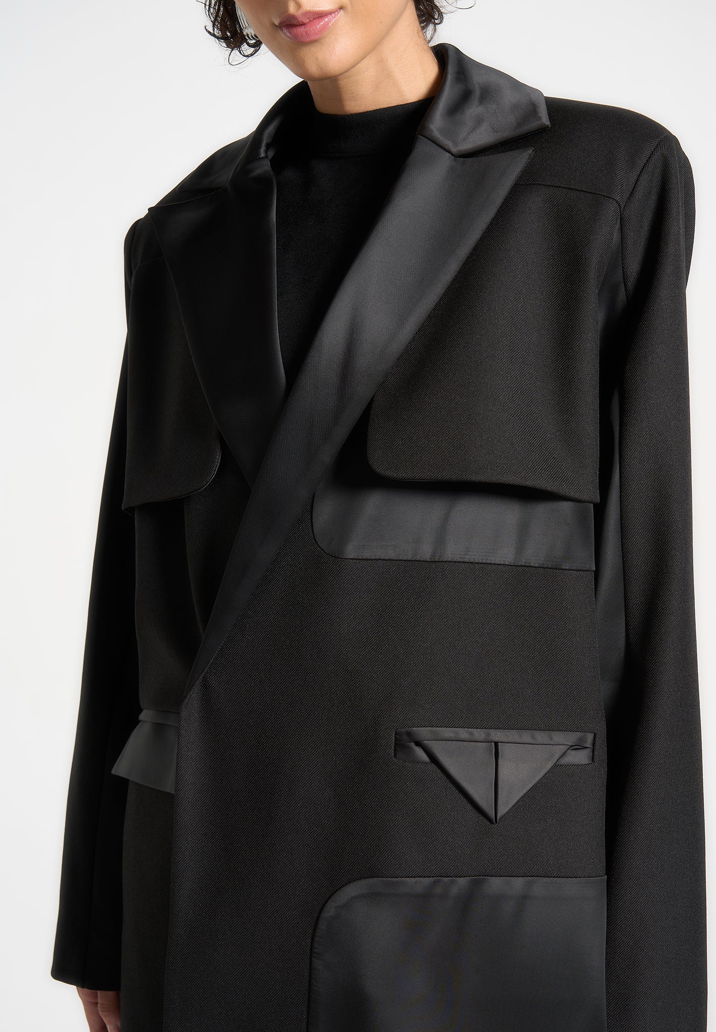 tailored-satin-trench-coat-black