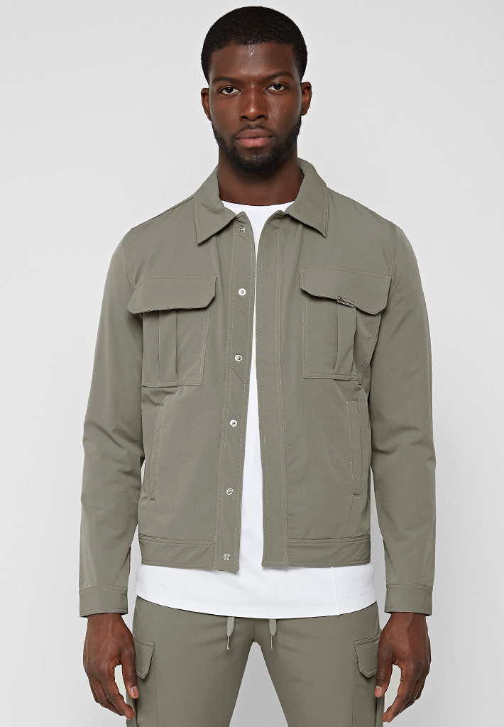 Mens cargo jacket on sale olive