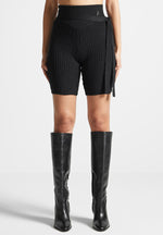 tie-up-knitted-cycling-shorts-black