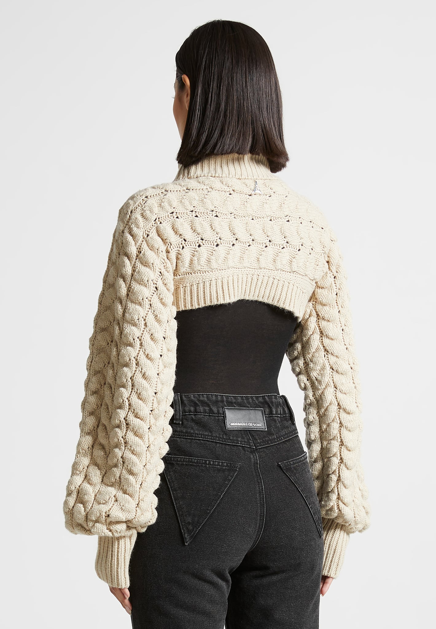 turtleneck-cable-knit-arm-warmers-beige
