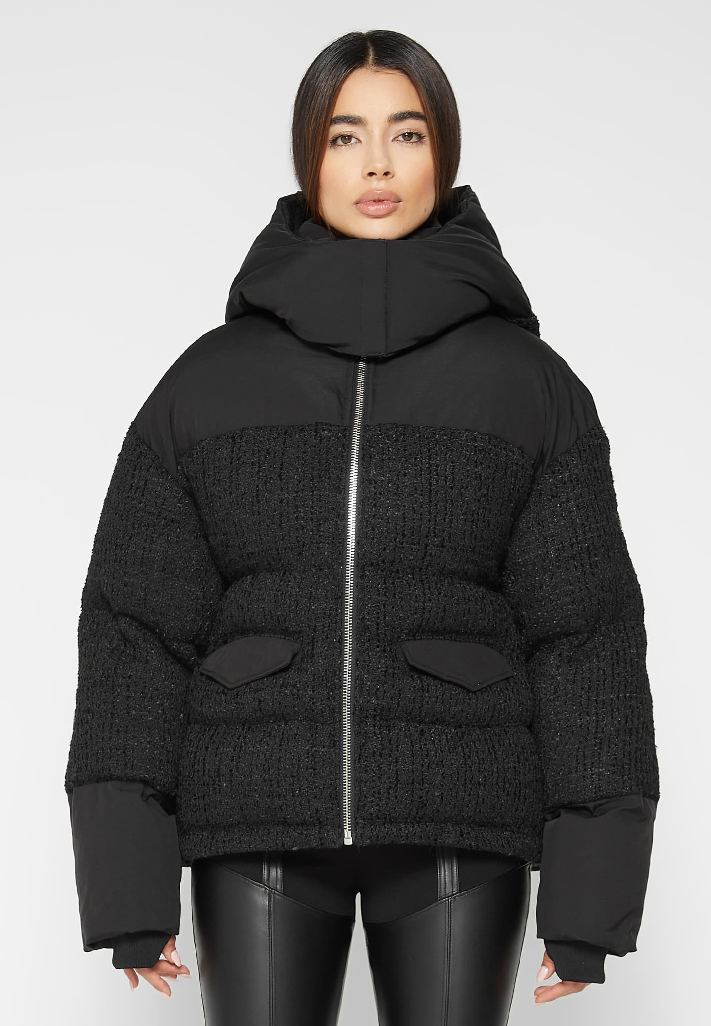 tweed-puffer-coat-black 
