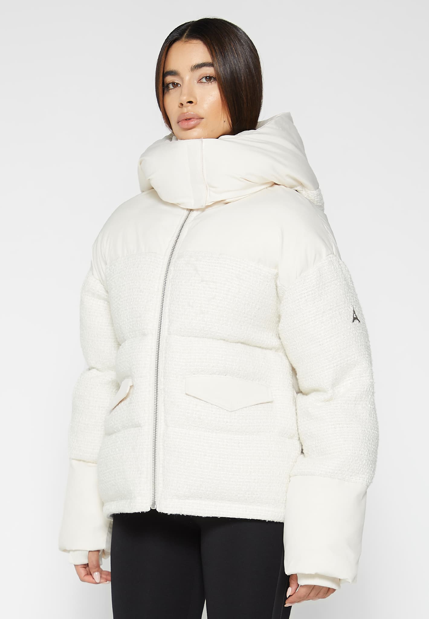 Off white clearance puffer jacket women's