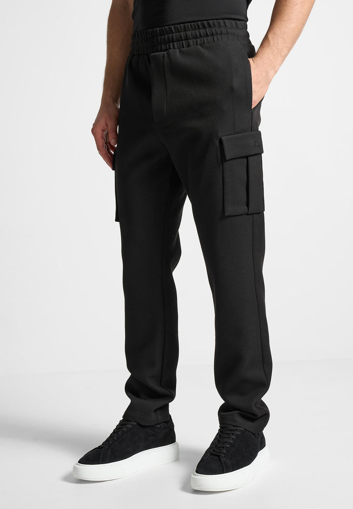 twill-cargo-regular-fit-pants-black