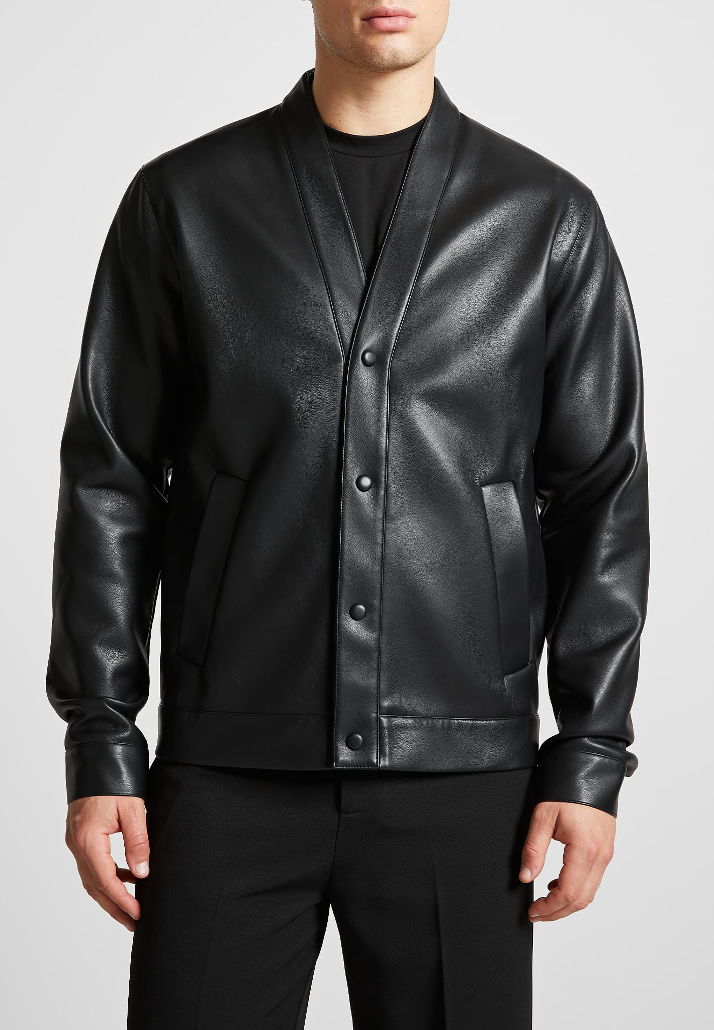leather-cardigan-black