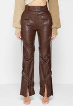 vegan-leather-carpenter-cargo-trousers-brown