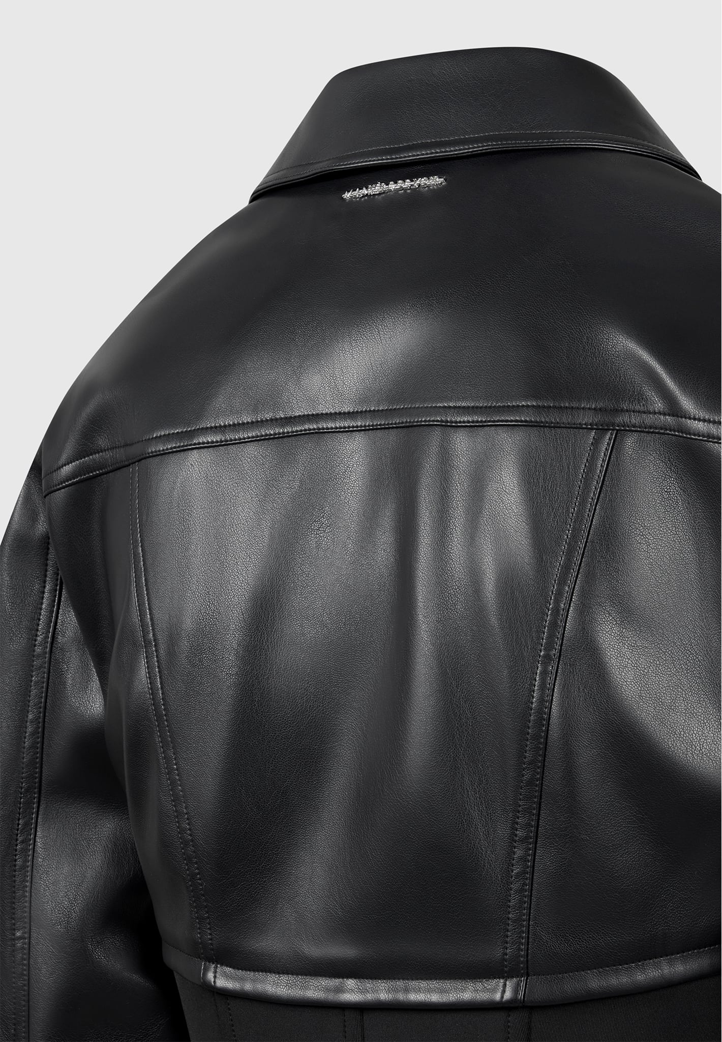Women's Solid Vegan Leather Jacket | Ruby Rd.