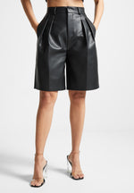 vegan-leather-tailored-city-shorts-black