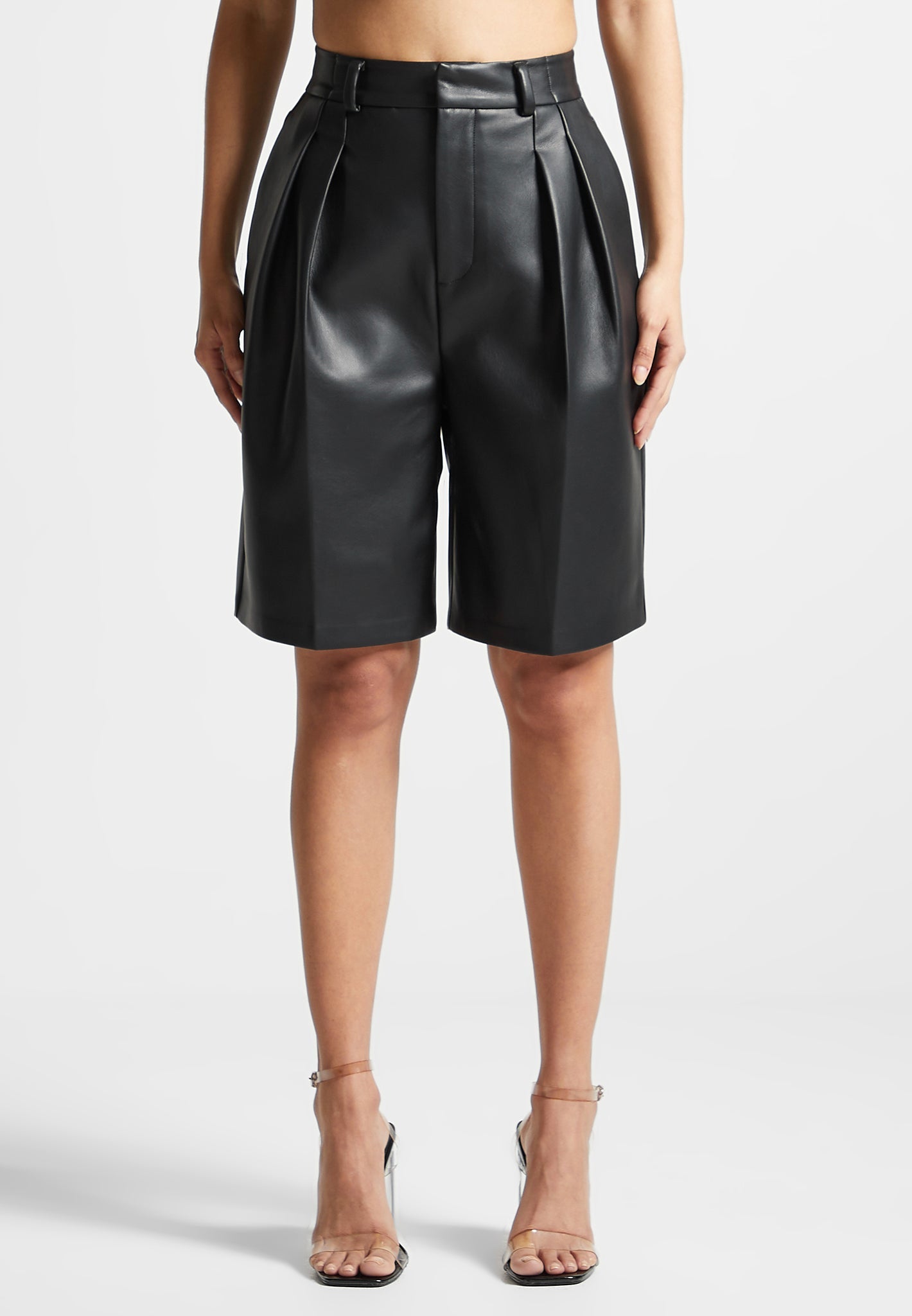 vegan-leather-tailored-city-shorts-black
