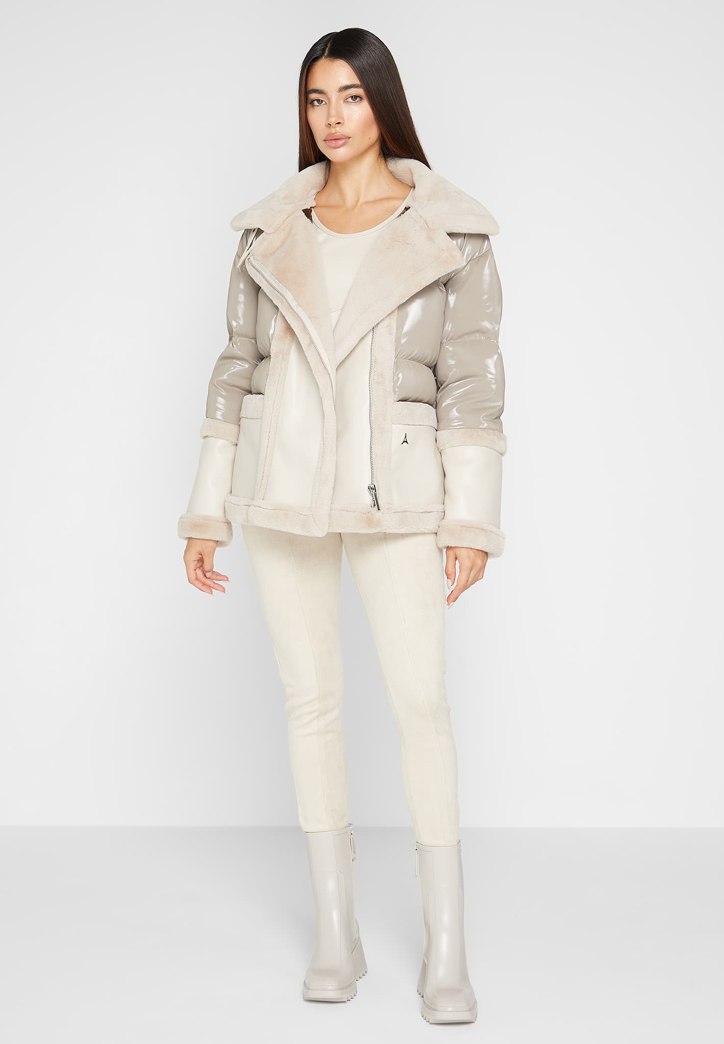 vegan-leather-and-plush-puffer-jacket-with-belt-beige 