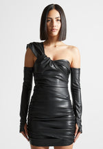 vegan-leather-gathered-bodysuit-with-sleeves-black