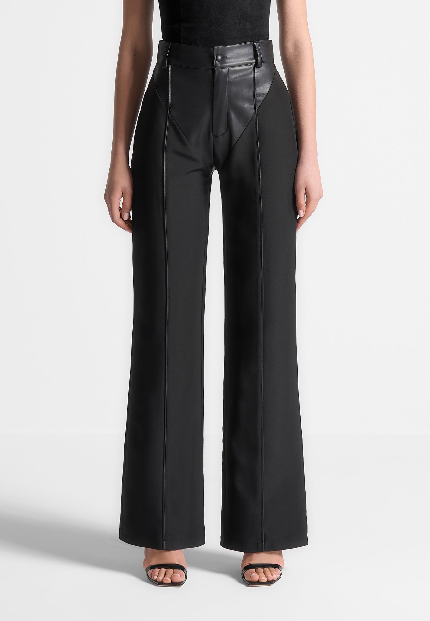 vegan-leather-woven-trousers-black