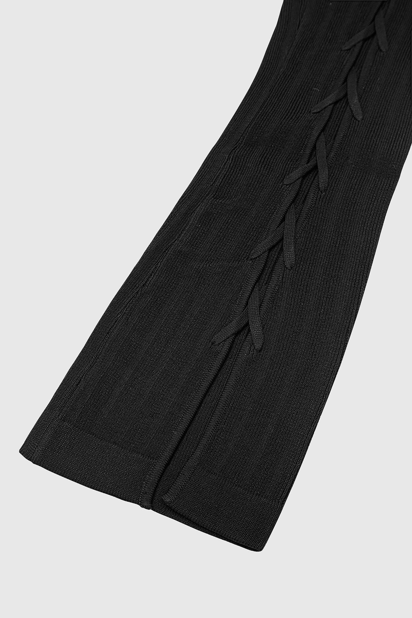 knitted-lace-up-leggings-black