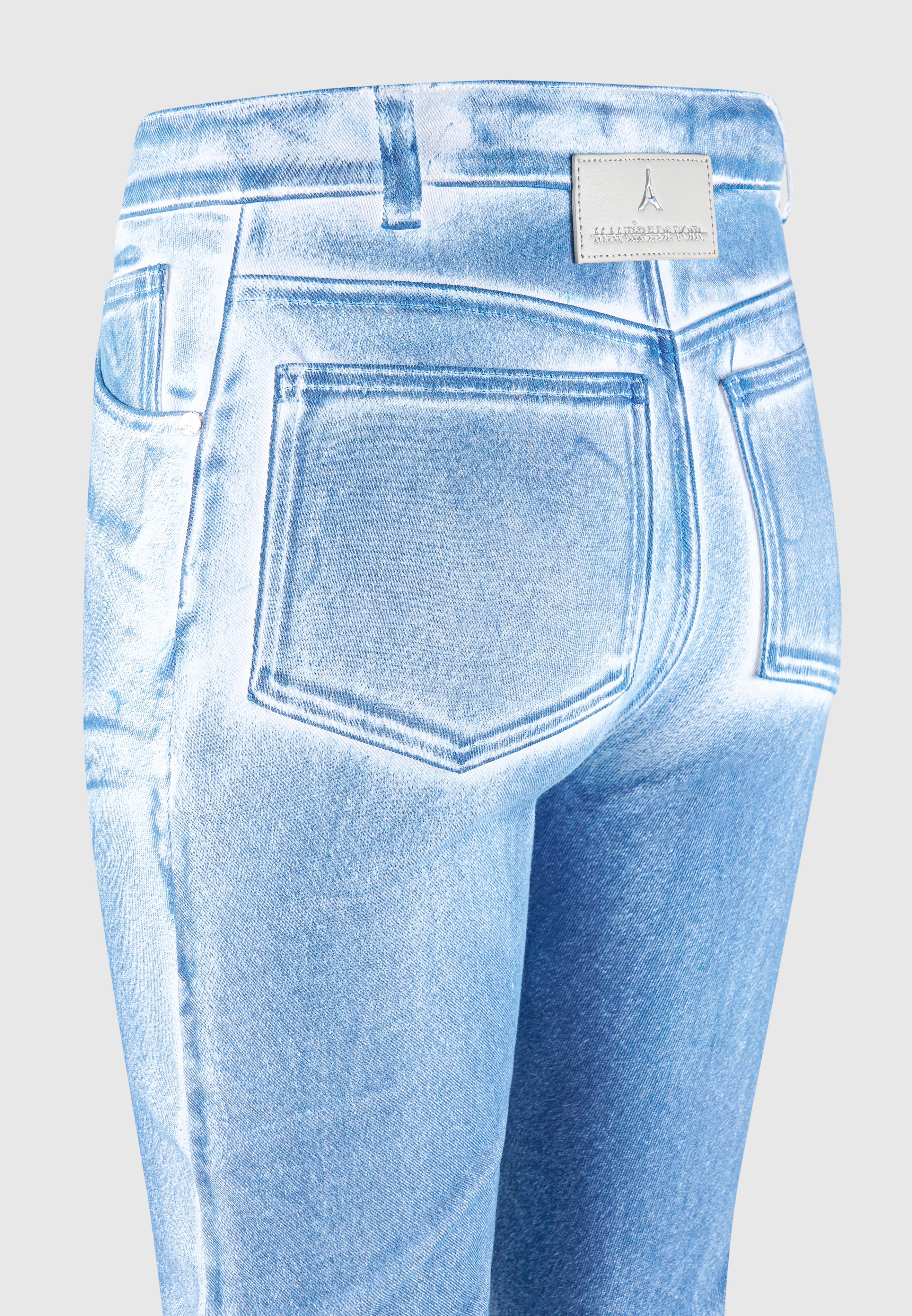 denim-effect-tacked-fit-and-flare-jeans-blue-white