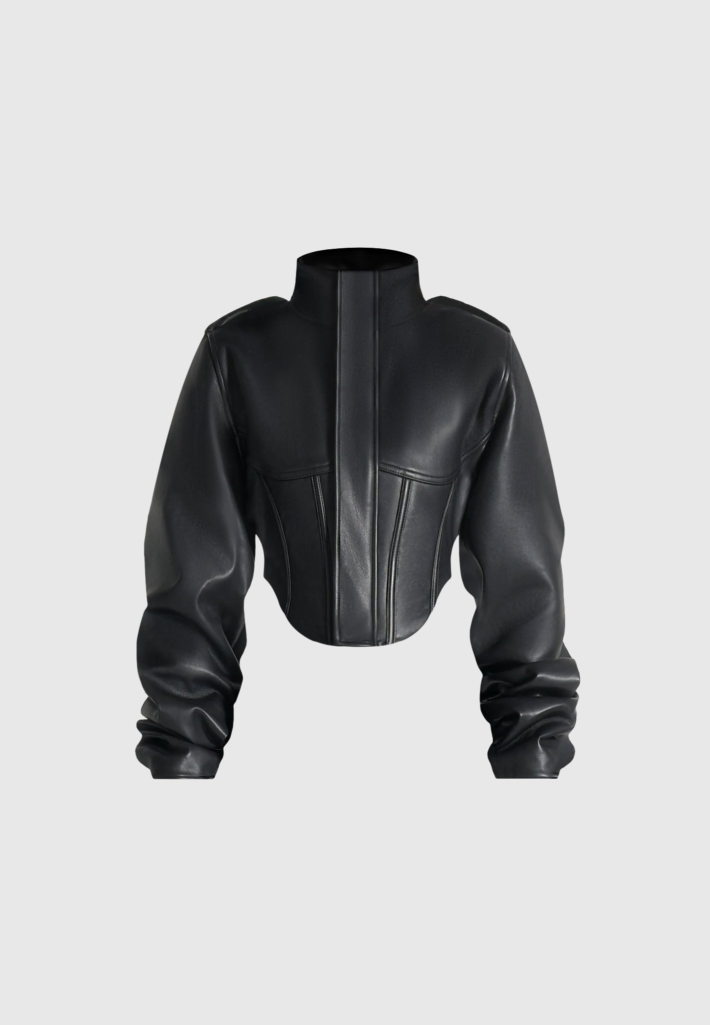 leather-tacked-sleeve-corset-jacket-black