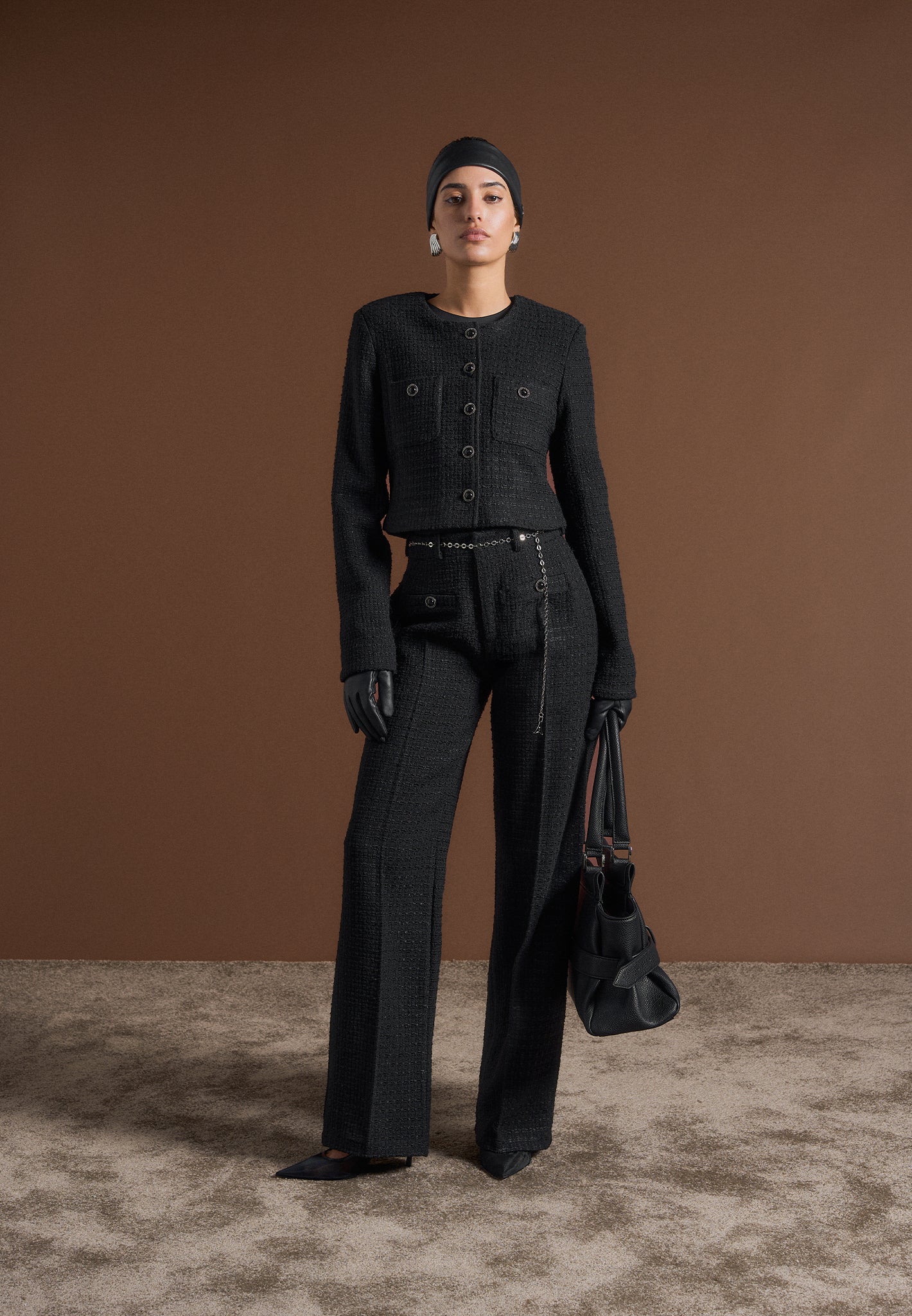 celine-cropped-tweed-jacket-with-pearls-black
