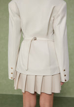 tailored-cinch-blazer-dress-with-pleats-beige