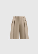 lorette-double-pleat-tailored-shorts-beige