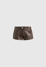 samia-python-mini-shorts-brown