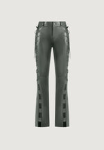 ambre-leather-lace-up-flared-trousers-olive