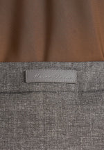 Ariana - Belted Tailored Mini Skort - Grey Speckle