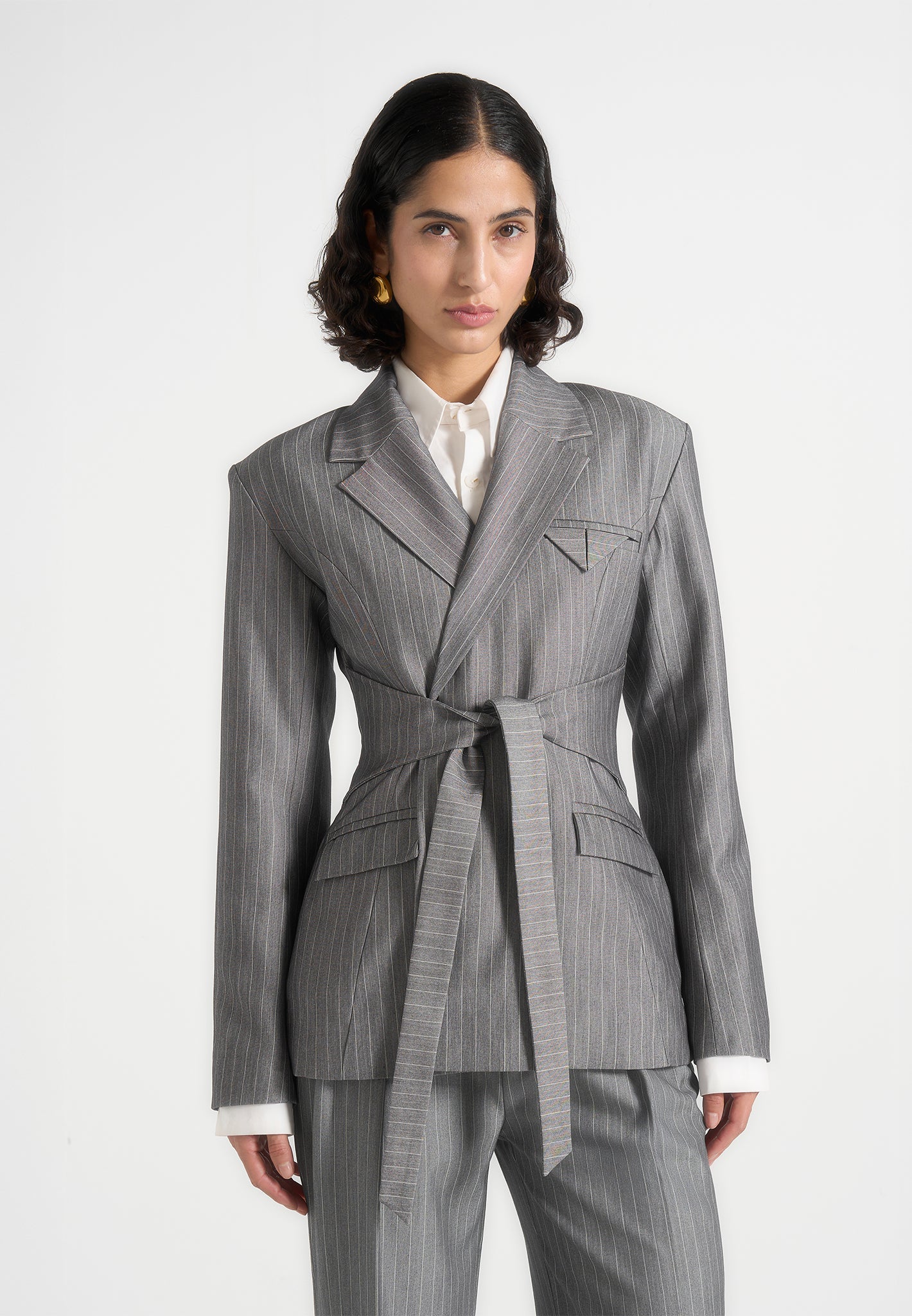 delphine-pinstripe-wrap-tie-blazer-grey 