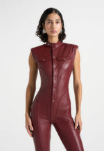 annette-leather-jumpsuit-wine-red