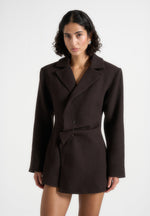 oversized-wool-asymmetric-blazer-dress-brown