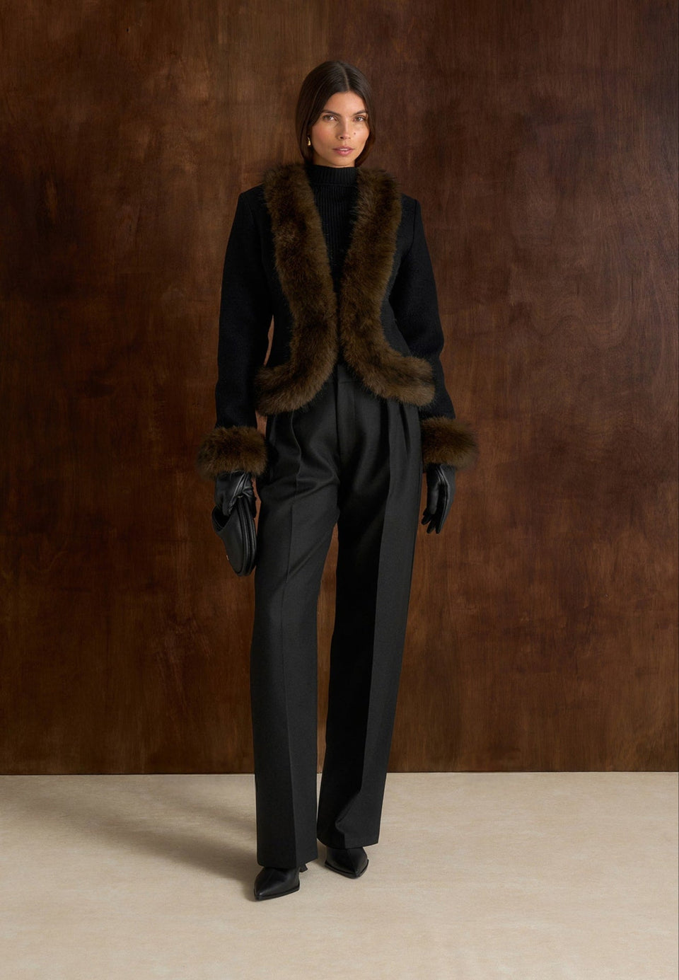 lina-sculpted-wool-and-fur-trim-jacket-black