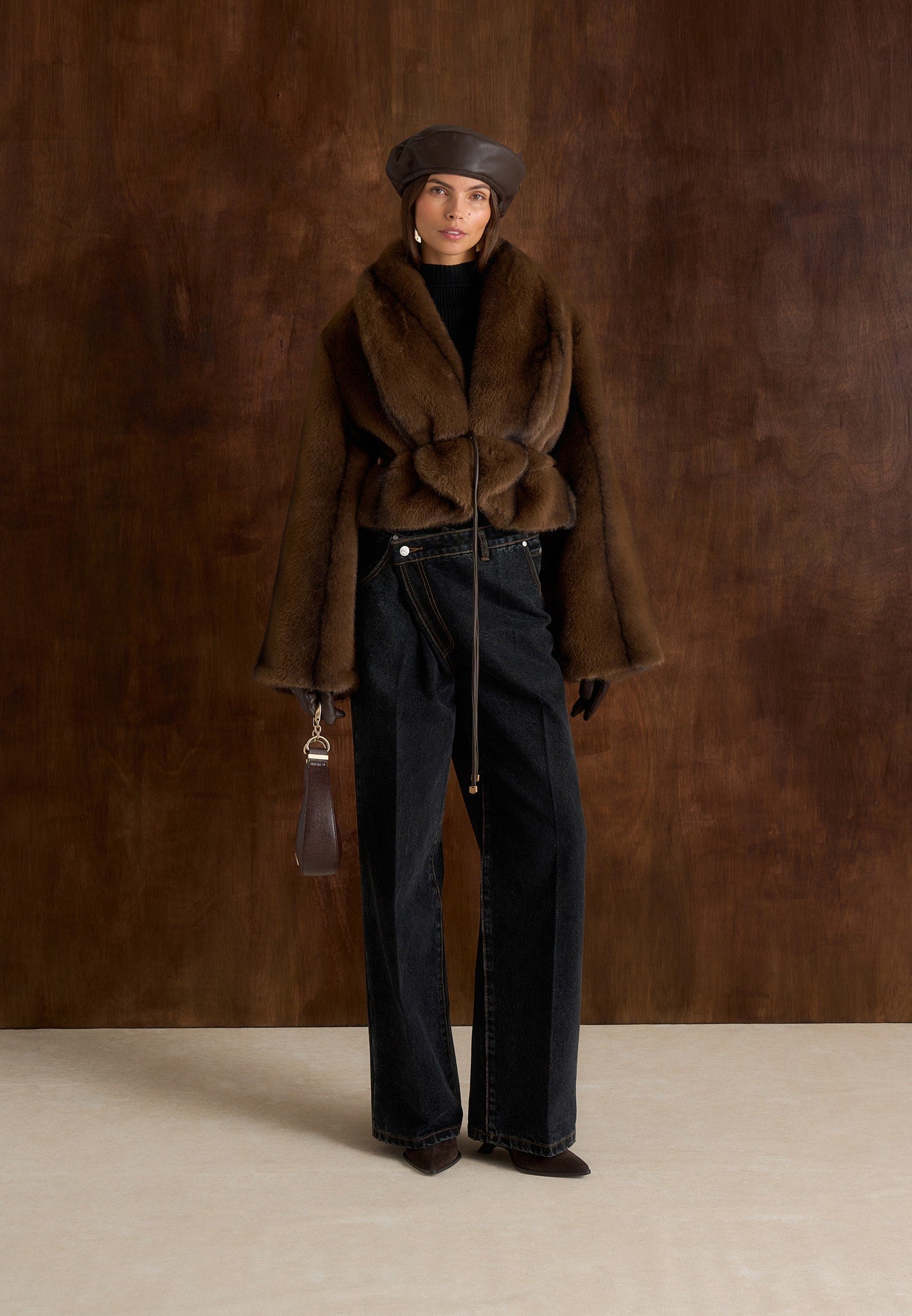 nola-fur-shawl-jacket-with-leather-belt-brown