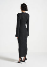 wide-shoulder-knitted-midaxi-dress-black-1