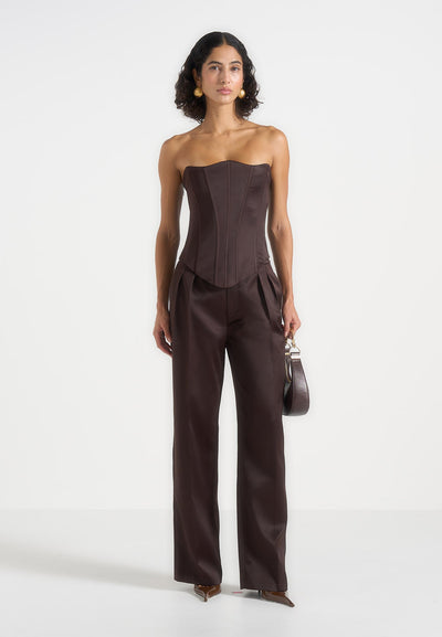 scarlett-satin-lace-up-corset-brown