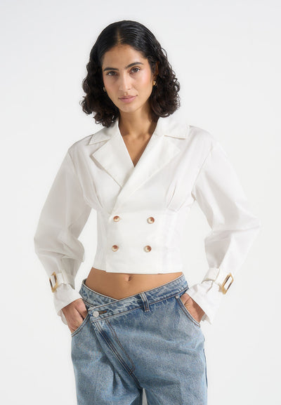 andrea-cropped-double-breasted-open-back-tie-shirt-white