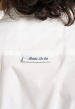 Malia - Sleeveless Tie Waist Cropped Shirt - White
