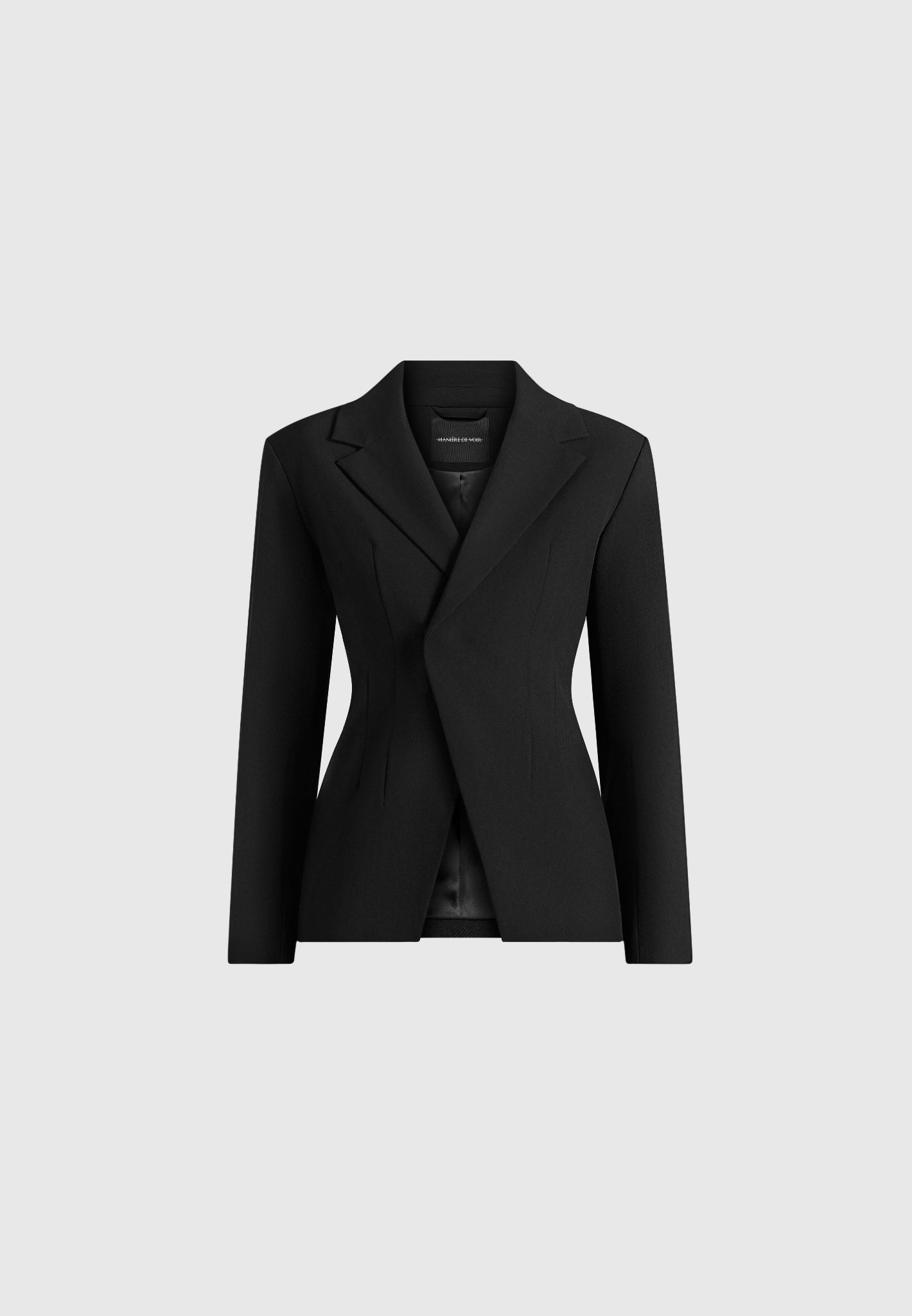 Beatrice - Tailored Cinched Blazer - Black