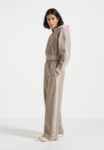 caya-two-tone-wide-leg-popper-joggers-taupe