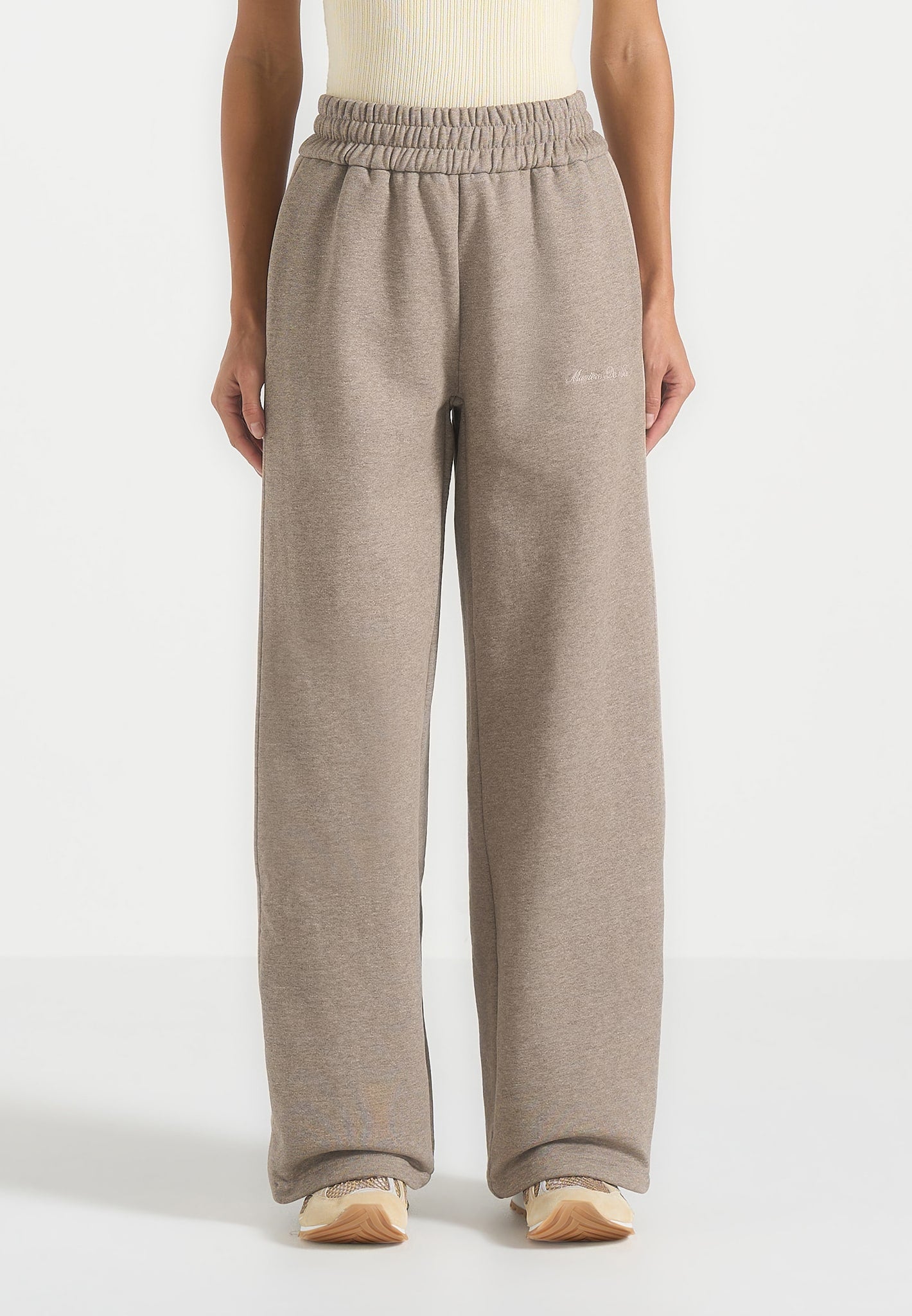 caya-two-tone-wide-leg-popper-joggers-beige 
