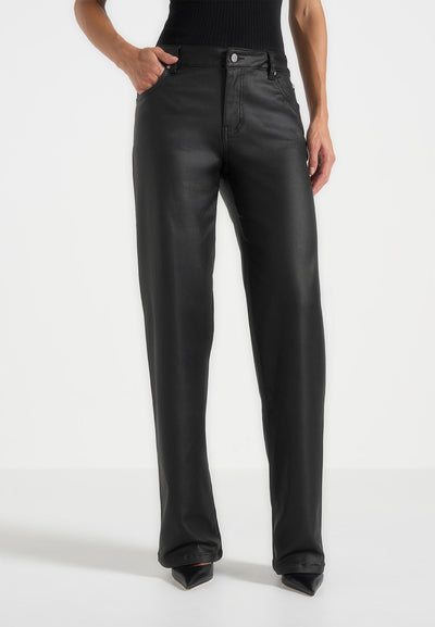 florence-wax-effect-jeans-black