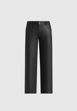 Florence - Wax Effect Jeans - Black