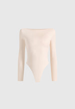 BS003 - Boat Neck Bodysuit - Pale Pink