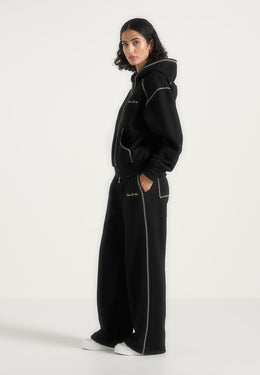 morgan-unisex-whipstitch-regular-sweatpants-black