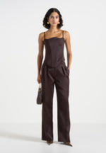 julie-satin-twin-pleat-trousers-brown