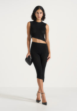 kelsey-pointelle-asymmetric-top-black