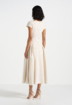 gaia-linen-boat-neck-belted-pleated-midi-dress-natural