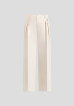 Ingrid - Linen Twin Pleat Pants - Natural