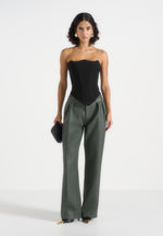 julie-leather-twin-pleat-trousers-olive