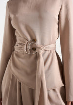 aurore-mock-neck-ring-belt-pleated-leg-jumpsuit-beige