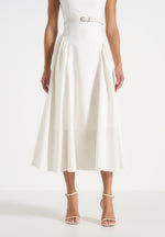 gaia-boat-neck-belted-pleated-midi-dress-white