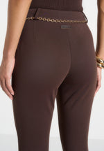 una-capri-leggings-with-chain-brown